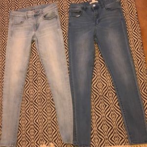 Two pairs of jeggings.